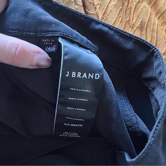 J Brand Noelle Carpenter High Rise Trouser Pants in Washed Black - Picture 6 of 8